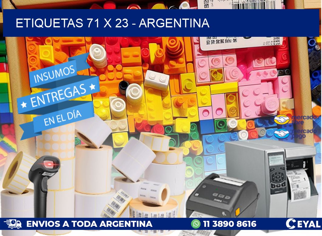 ETIQUETAS 71 x 23 - ARGENTINA