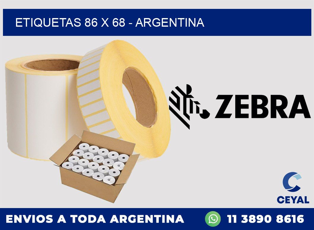 ETIQUETAS 86 x 68 - ARGENTINA