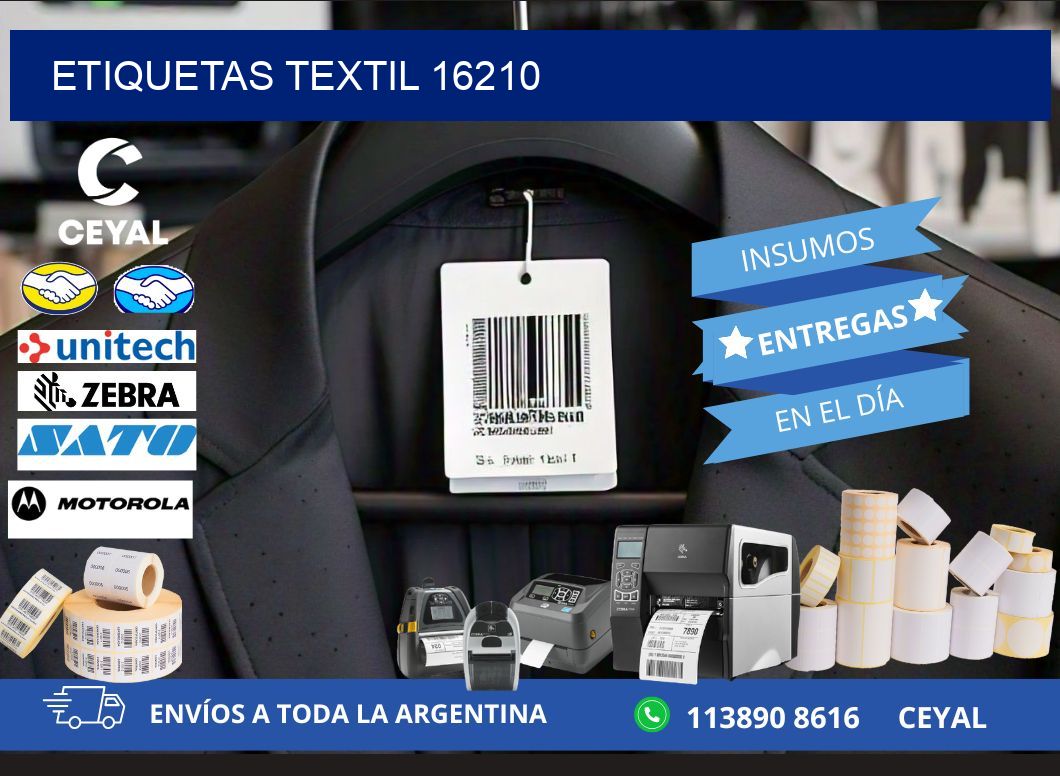 ETIQUETAS TEXTIL 16210