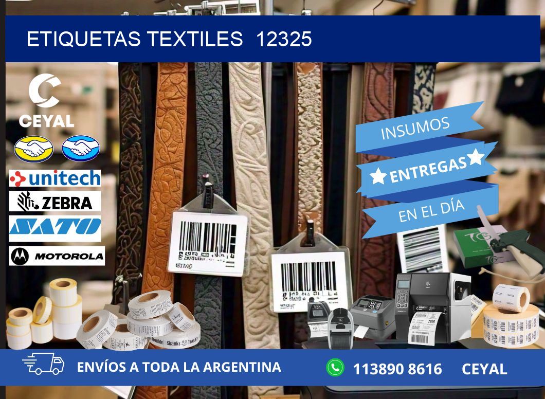 ETIQUETAS TEXTILES 12325