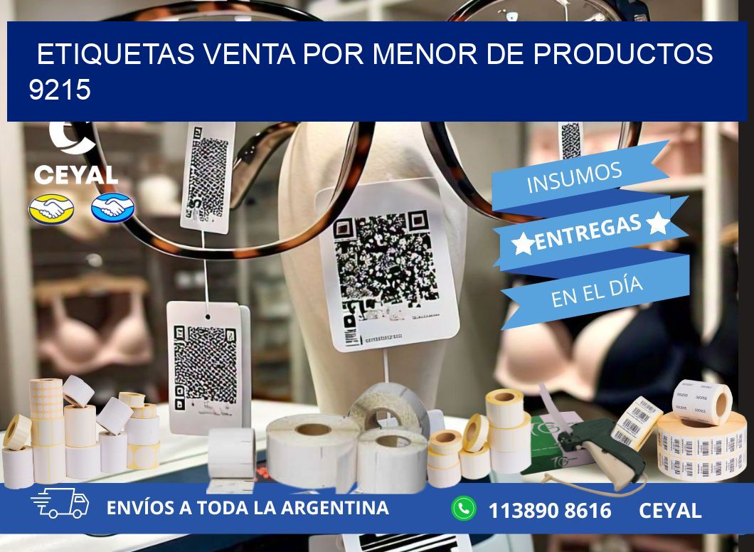 ETIQUETAS VENTA POR MENOR DE PRODUCTOS 9215