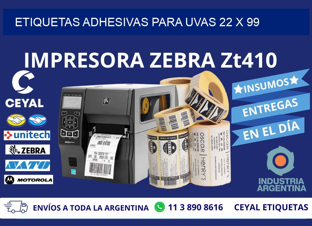 ETIQUETAS ADHESIVAS PARA UVAS 22 x 99