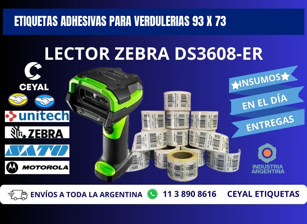 ETIQUETAS ADHESIVAS PARA VERDULERIAS 93 x 73
