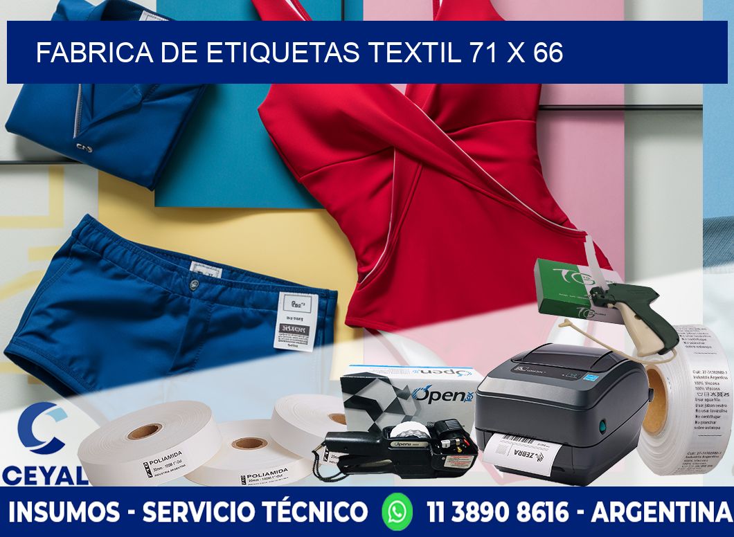 FABRICA DE ETIQUETAS TEXTIL 71 x 66