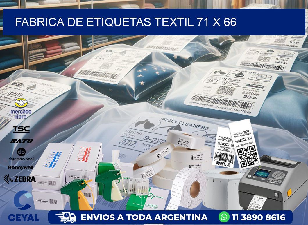 FABRICA DE ETIQUETAS TEXTIL 71 x 66