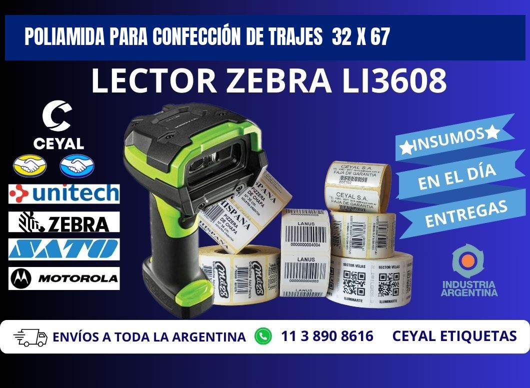 POLIAMIDA PARA CONFECCIÓN DE TRAJES 32 x 67