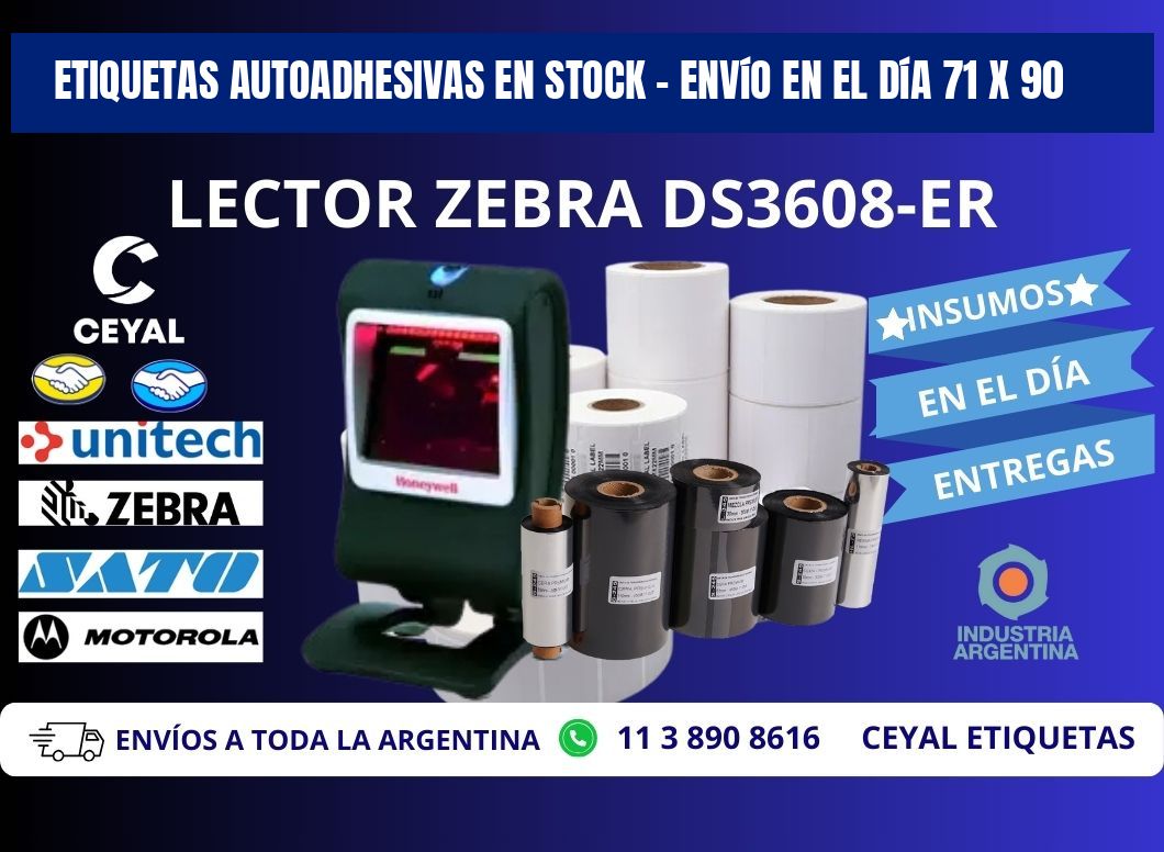 Etiquetas Autoadhesivas en Stock – Envío en el Día 71 x 90