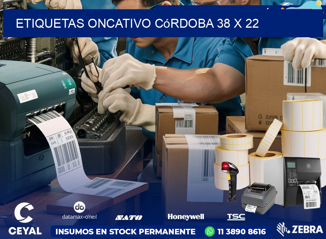 Etiquetas Oncativo Córdoba 38 x 22