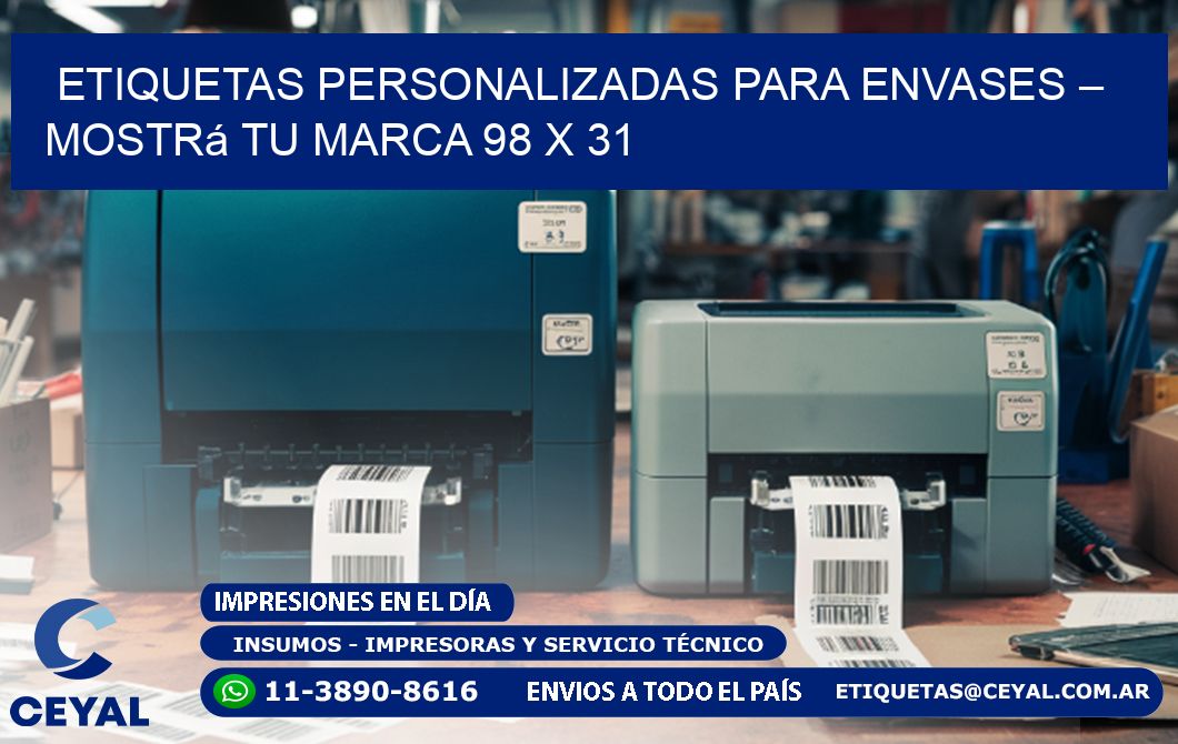 Etiquetas Personalizadas para Envases – Mostrá Tu Marca 98 x 31