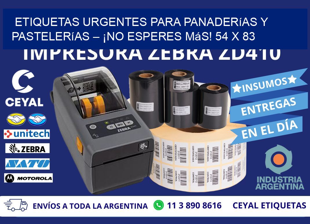 Etiquetas Urgentes para Panaderías y Pastelerías – ¡No Esperes Más! 54 x 83