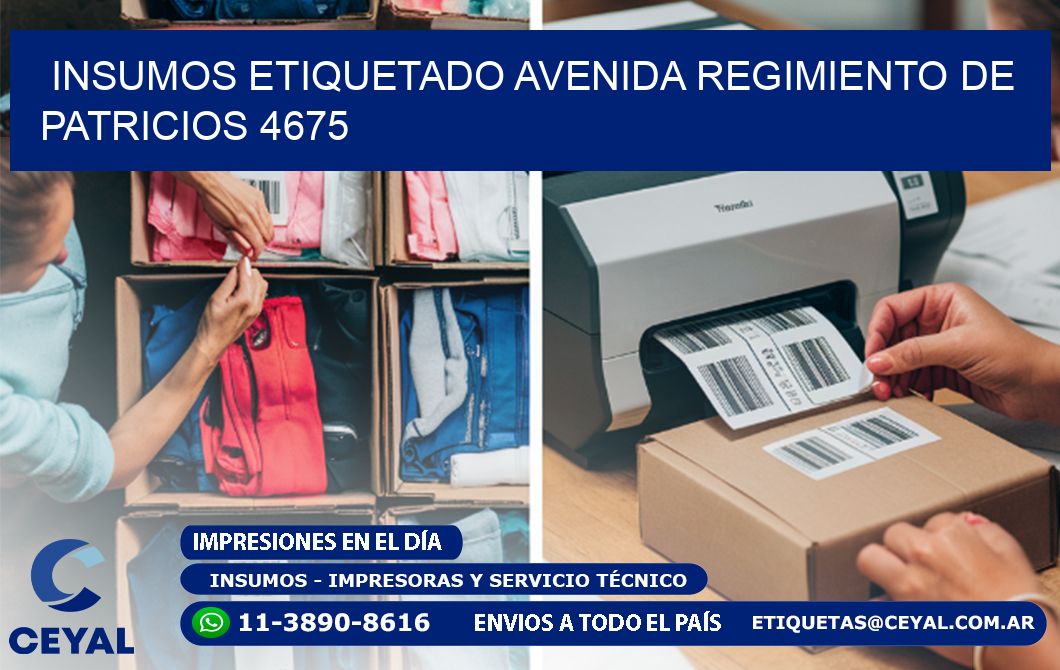 INSUMOS ETIQUETADO Avenida Regimiento de Patricios 4675