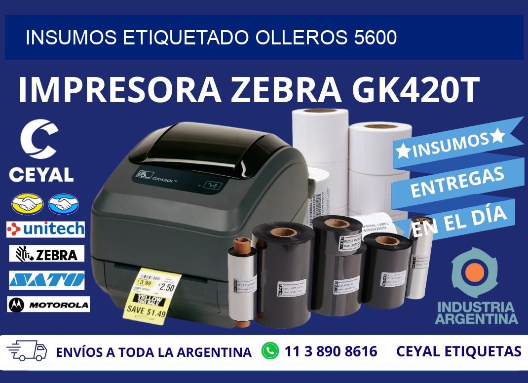 INSUMOS ETIQUETADO Olleros 5600