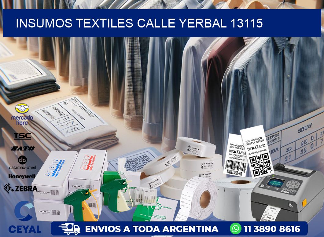 INSUMOS TEXTILES CALLE YERBAL 13115