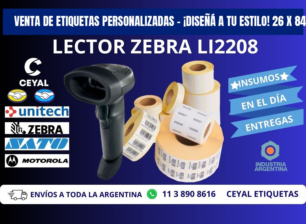 VENTA DE ETIQUETAS PERSONALIZADAS – ¡DISEÑÁ A TU ESTILO! 26 x 84