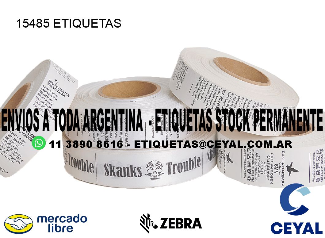 15485 ETIQUETAS - Etiquetas Personalizadas