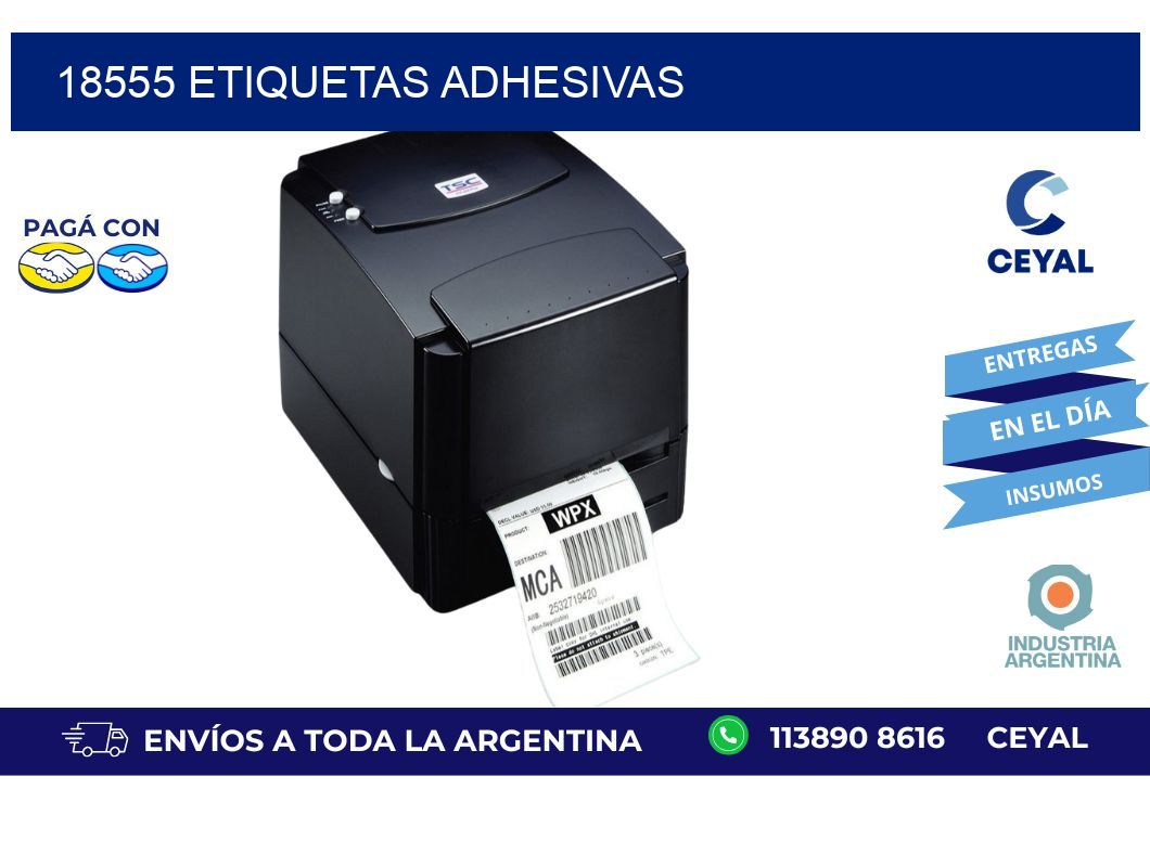 18555 ETIQUETAS ADHESIVAS