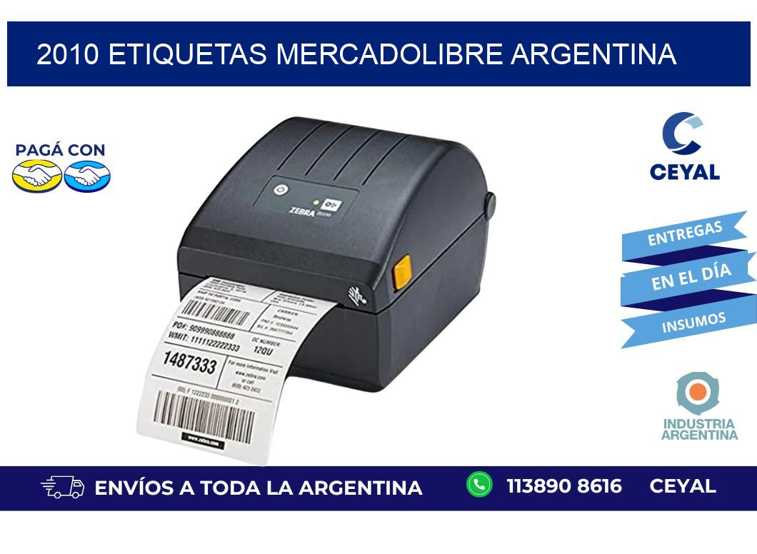 2010 ETIQUETAS MERCADOLIBRE ARGENTINA