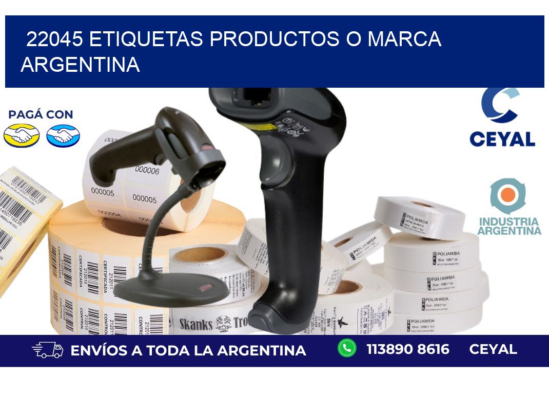 22045 ETIQUETAS PRODUCTOS O MARCA ARGENTINA