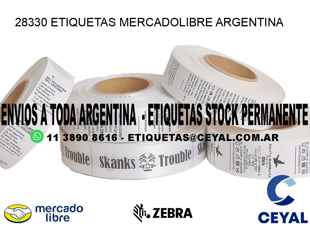 28330 ETIQUETAS MERCADOLIBRE ARGENTINA