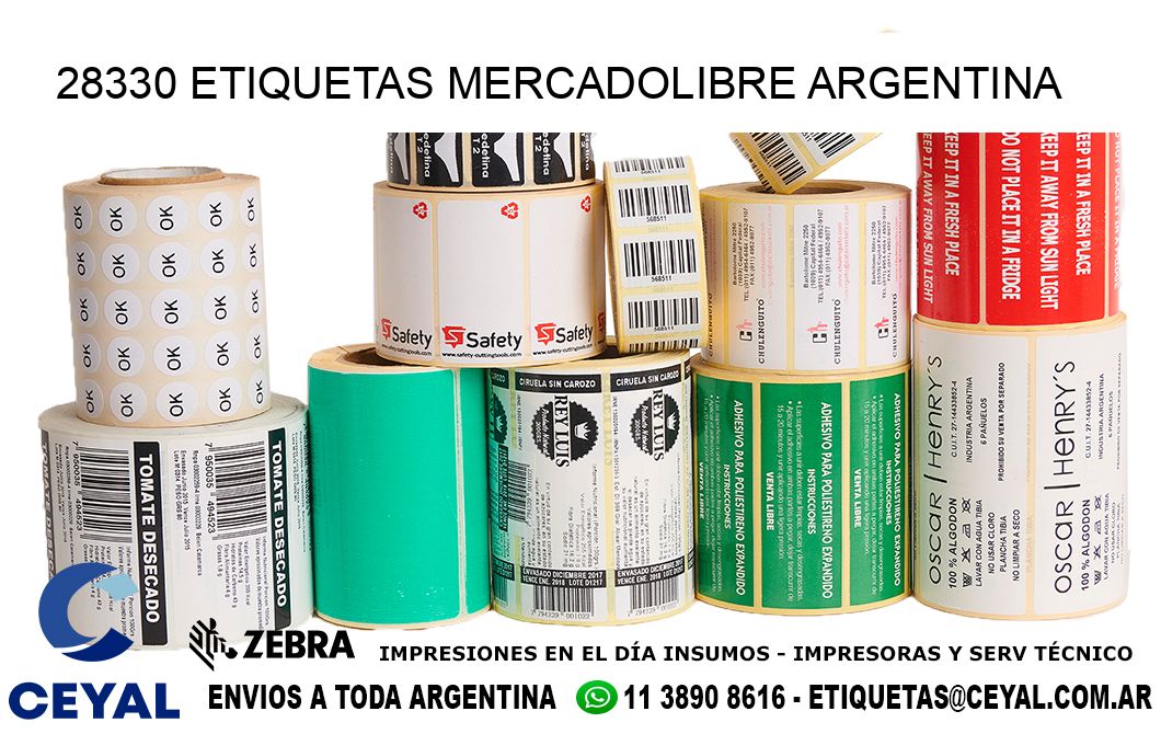 28330 ETIQUETAS MERCADOLIBRE ARGENTINA