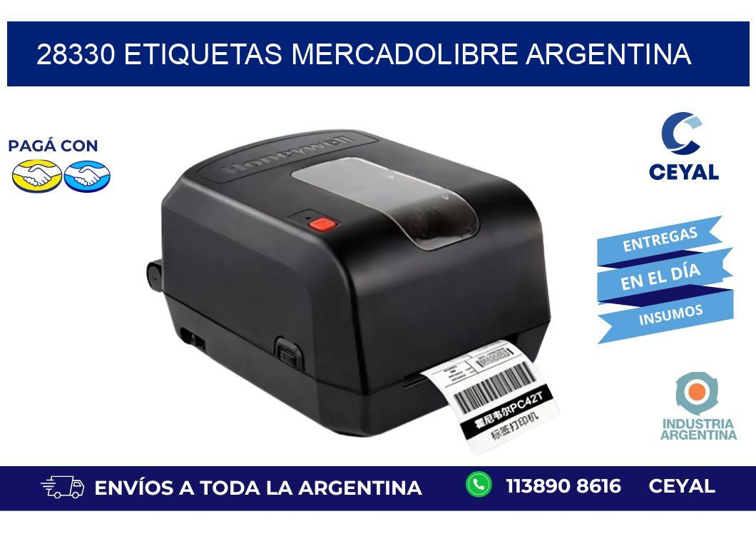 28330 ETIQUETAS MERCADOLIBRE ARGENTINA