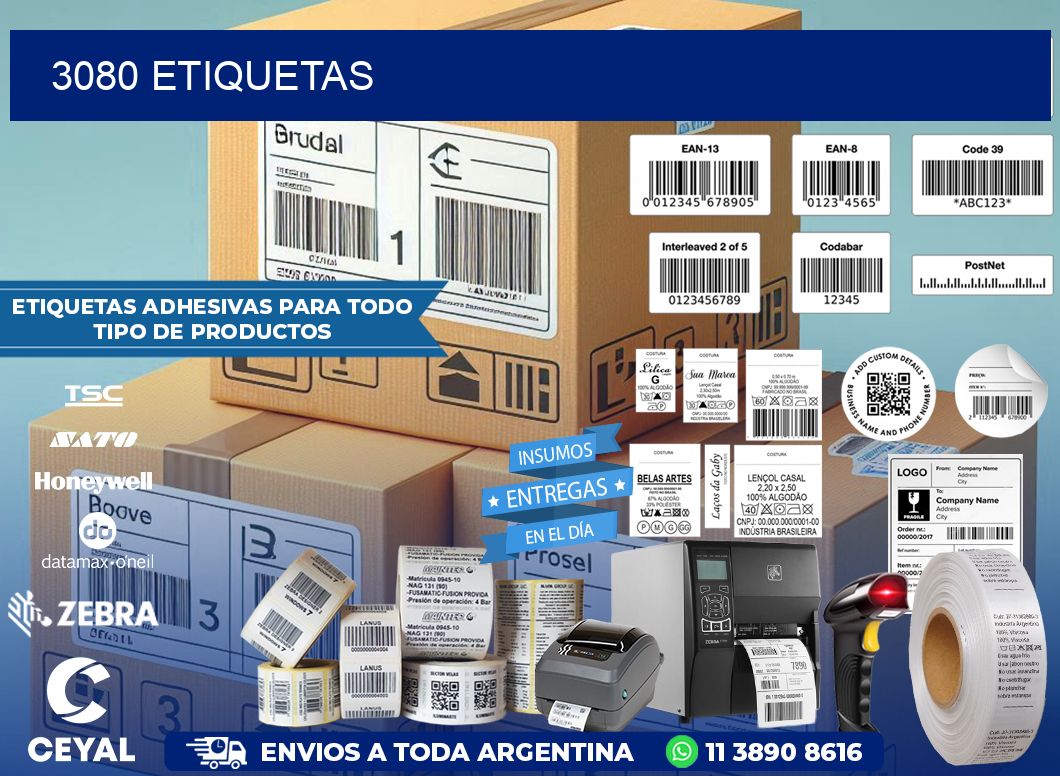 3080 ETIQUETAS