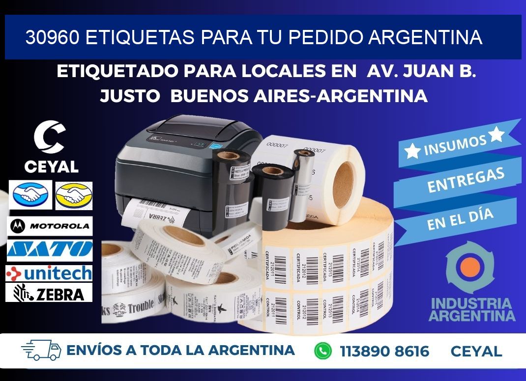 30960 ETIQUETAS PARA TU PEDIDO ARGENTINA