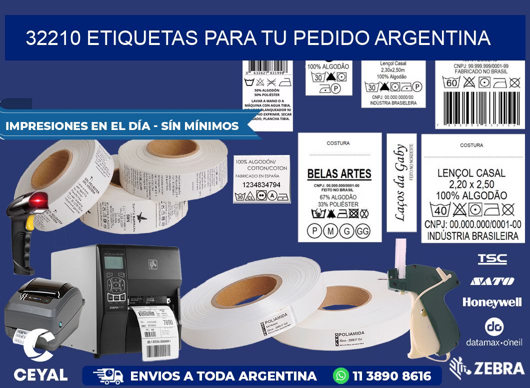 32210 ETIQUETAS PARA TU PEDIDO ARGENTINA