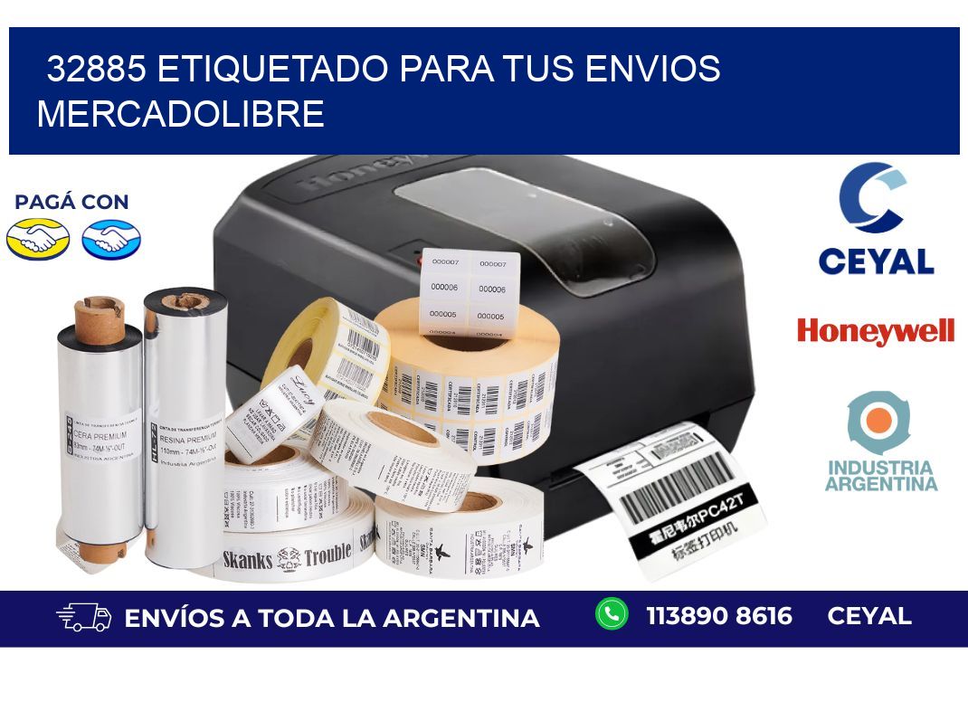 32885 ETIQUETADO PARA TUS ENVIOS MERCADOLIBRE
