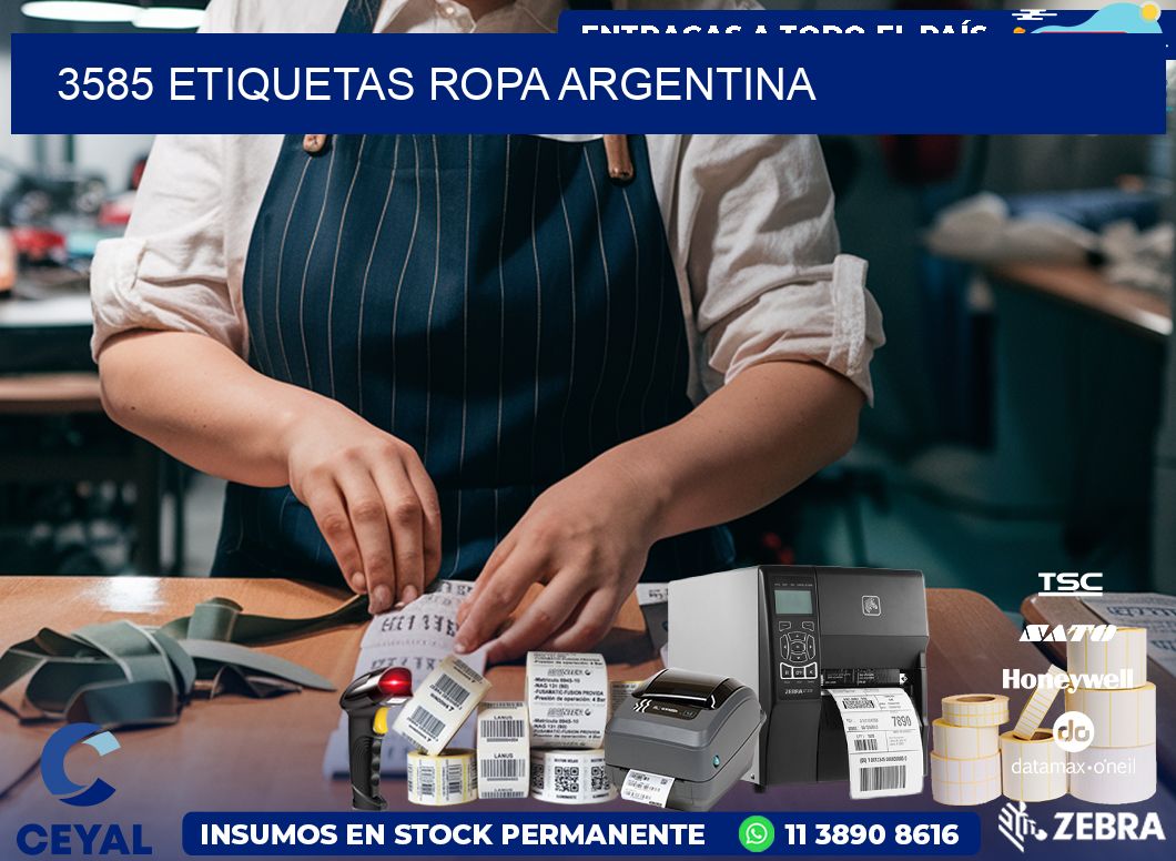3585 ETIQUETAS ROPA ARGENTINA