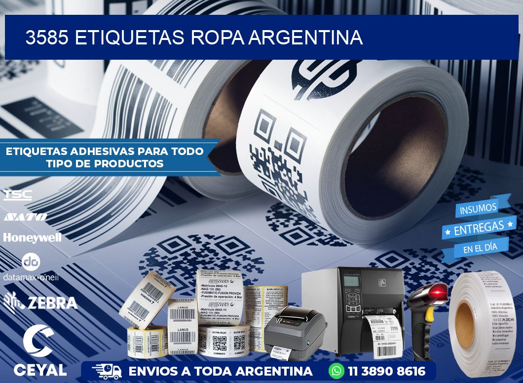 3585 ETIQUETAS ROPA ARGENTINA