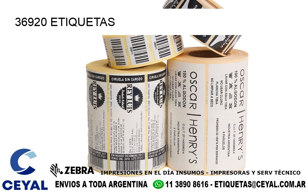 36920 ETIQUETAS