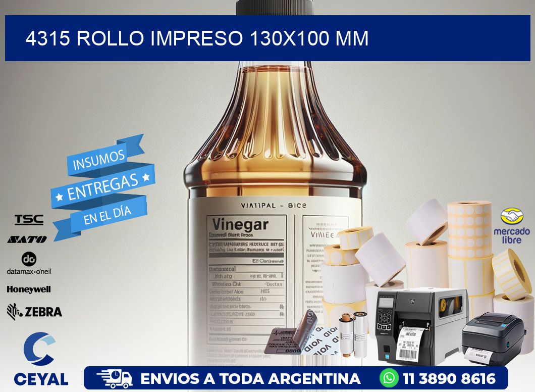 4315 ROLLO IMPRESO 130x100 mm