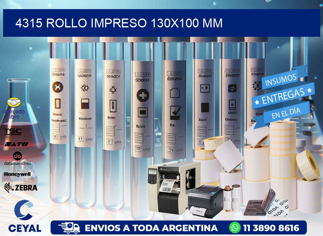 4315 ROLLO IMPRESO 130x100 mm