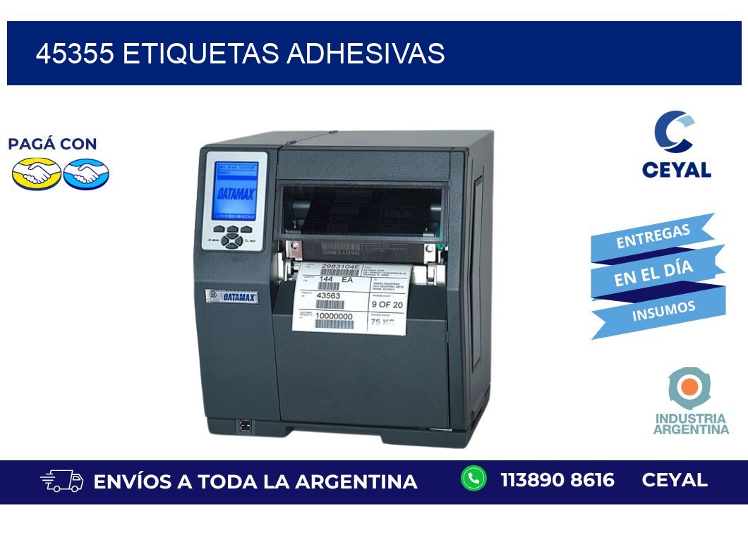 45355 ETIQUETAS ADHESIVAS