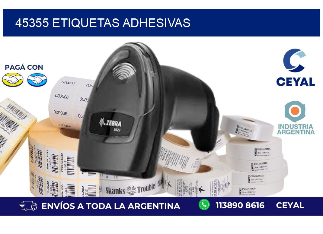 45355 ETIQUETAS ADHESIVAS