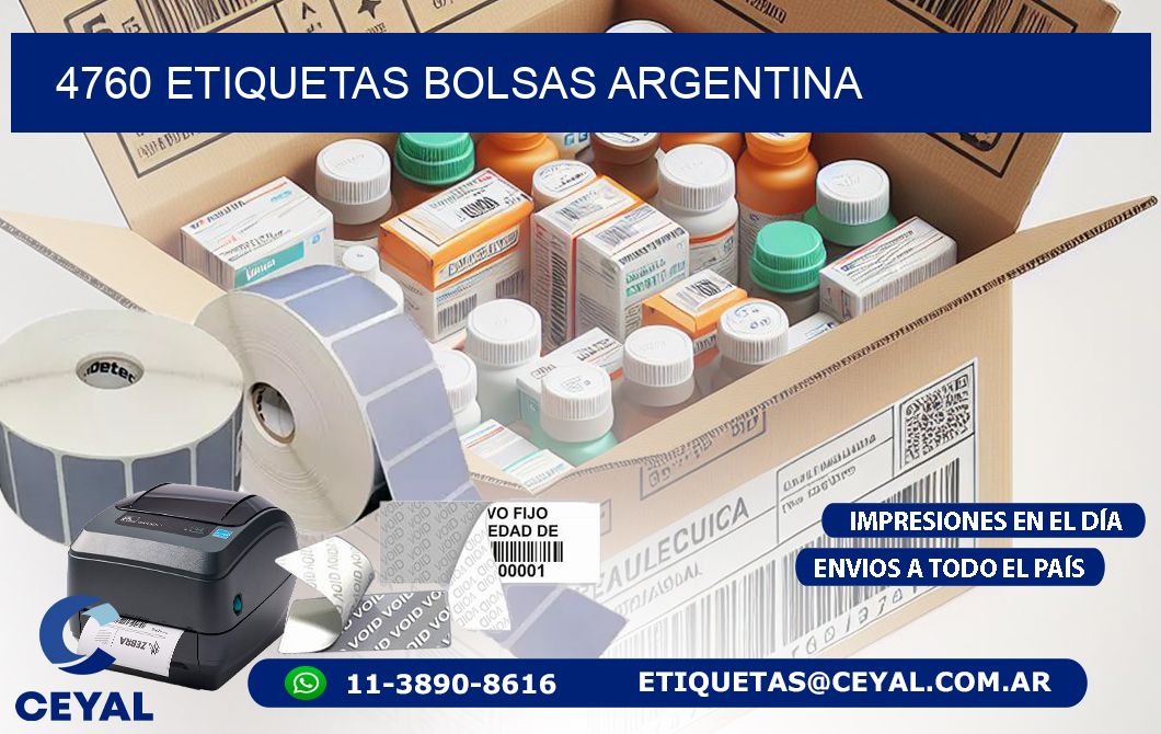 4760 ETIQUETAS BOLSAS ARGENTINA