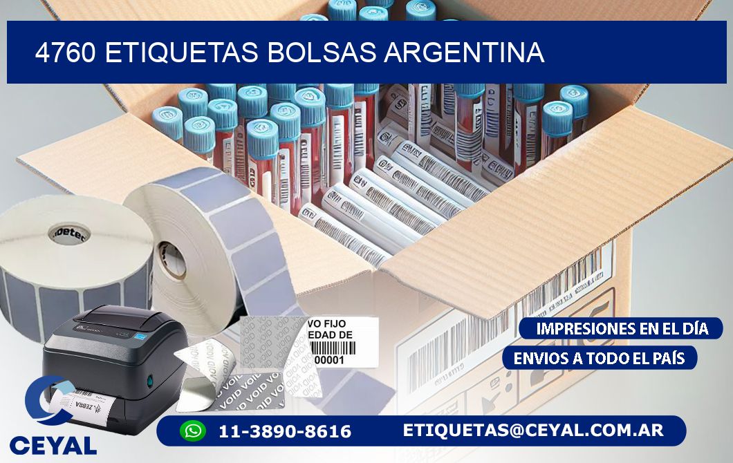 4760 ETIQUETAS BOLSAS ARGENTINA