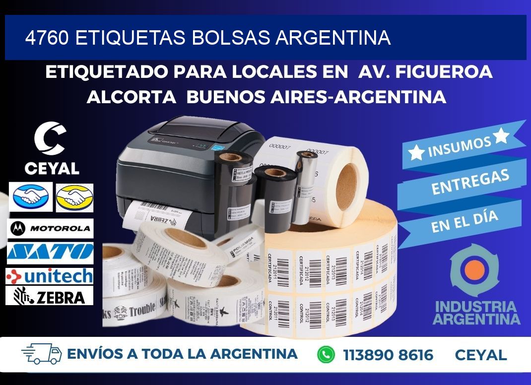 4760 ETIQUETAS BOLSAS ARGENTINA