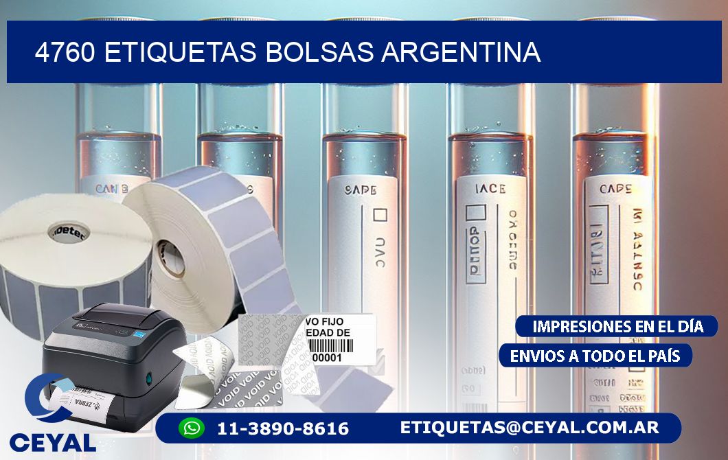 4760 ETIQUETAS BOLSAS ARGENTINA