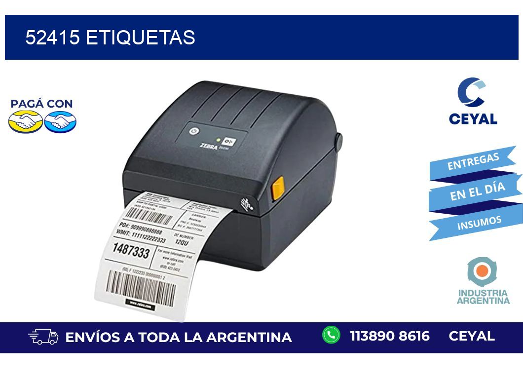 52415 ETIQUETAS