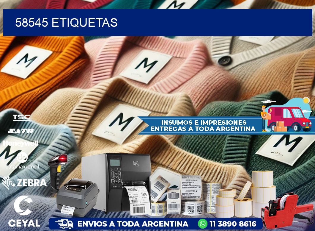 58545 ETIQUETAS