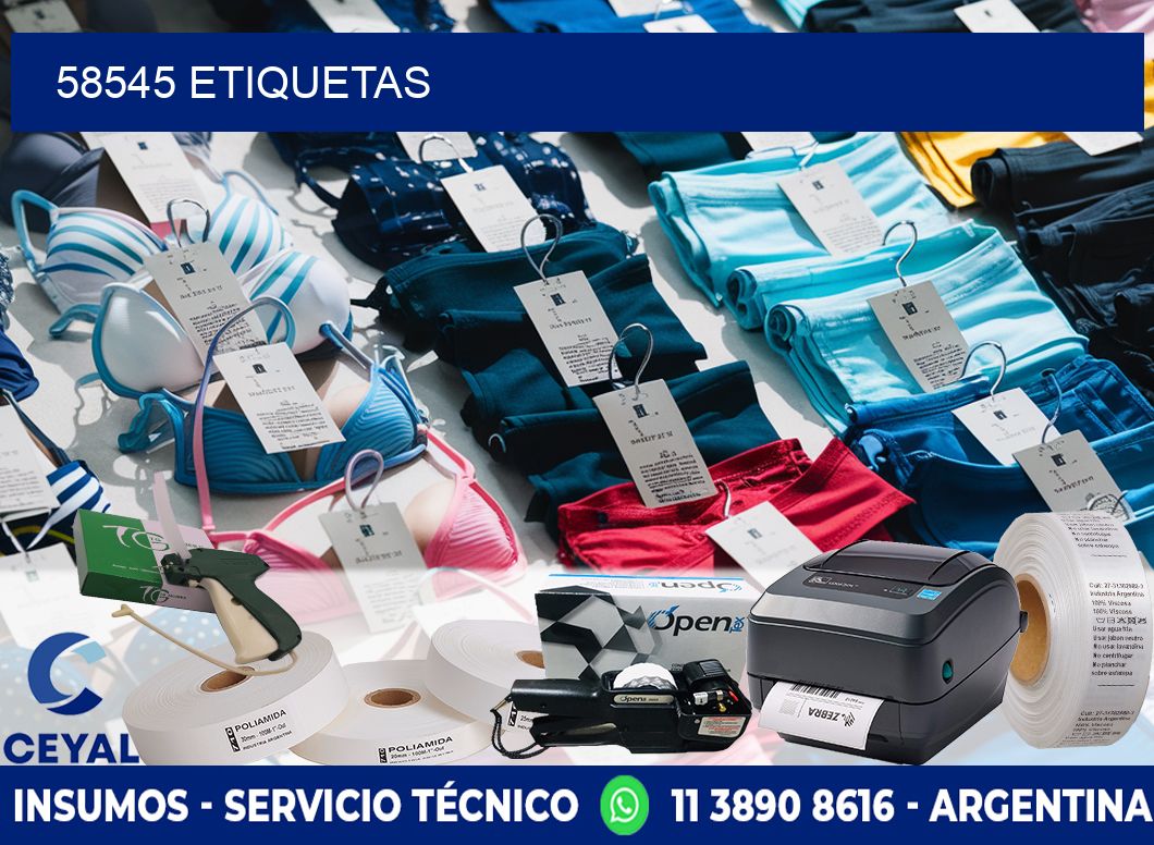 58545 ETIQUETAS