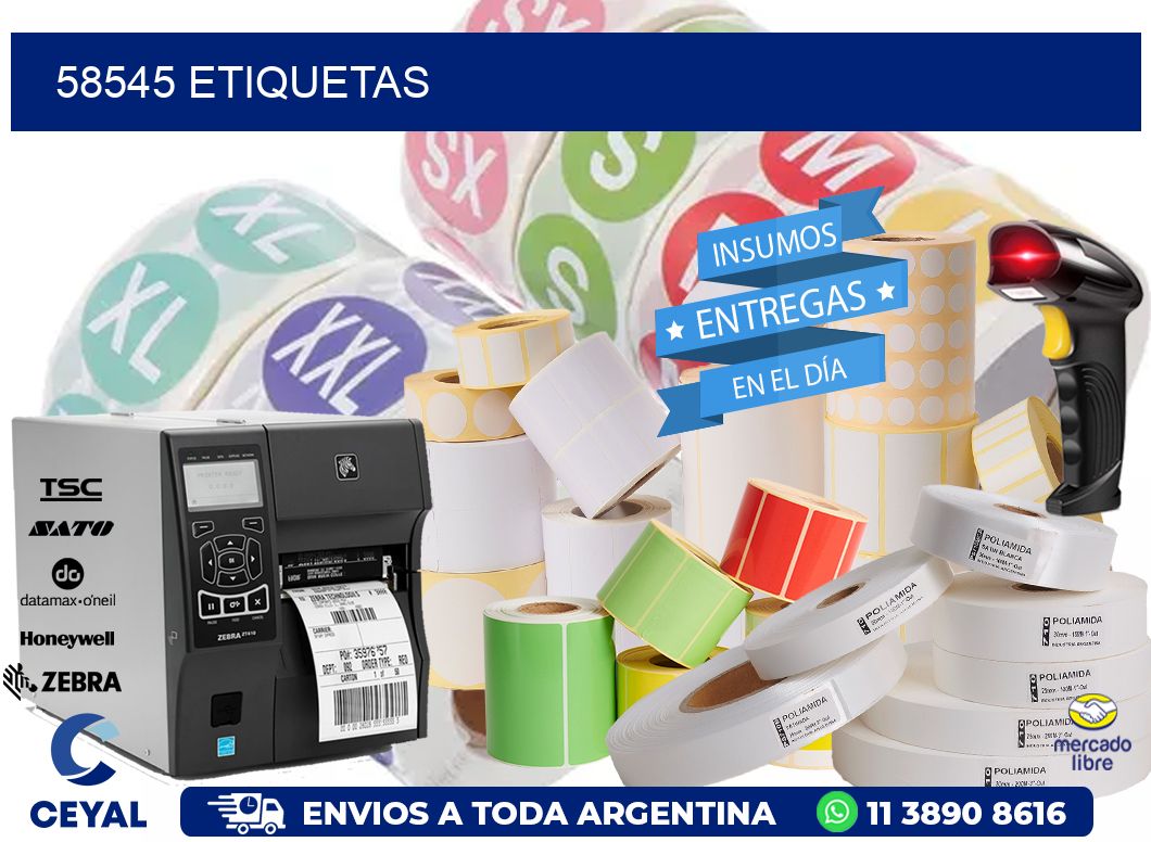 58545 ETIQUETAS