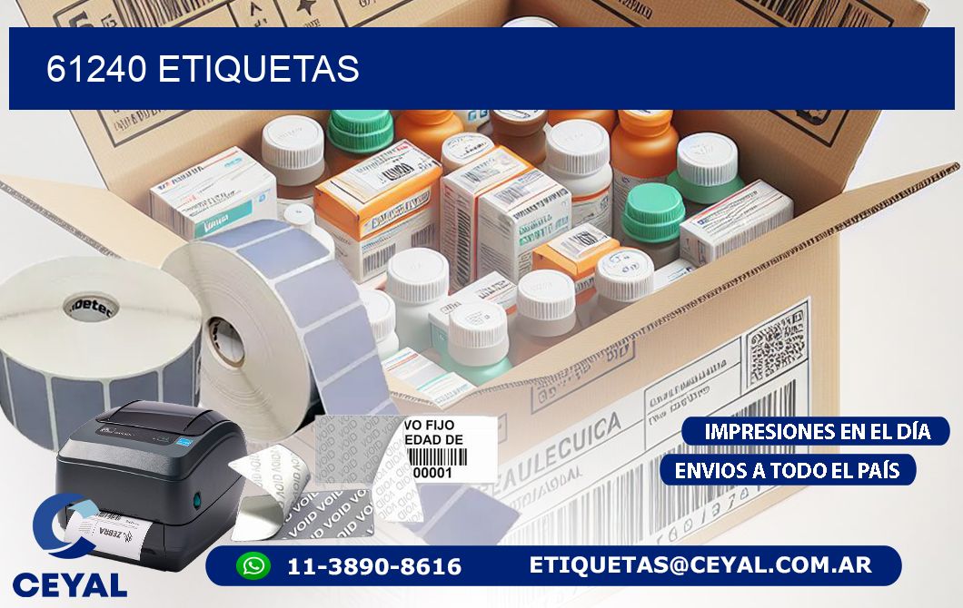 61240 ETIQUETAS