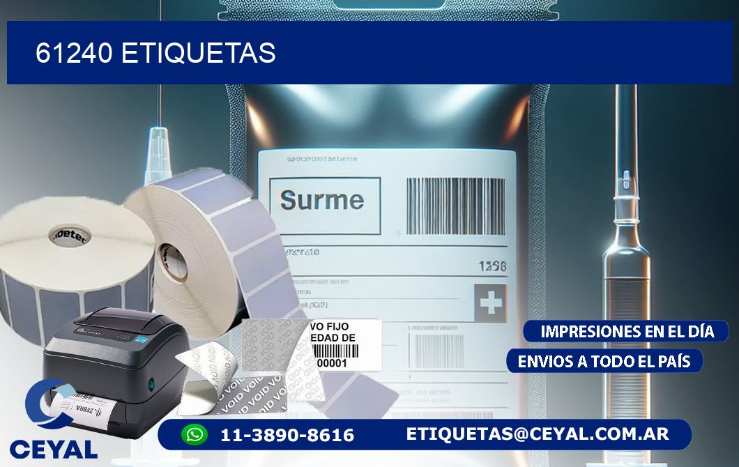61240 ETIQUETAS