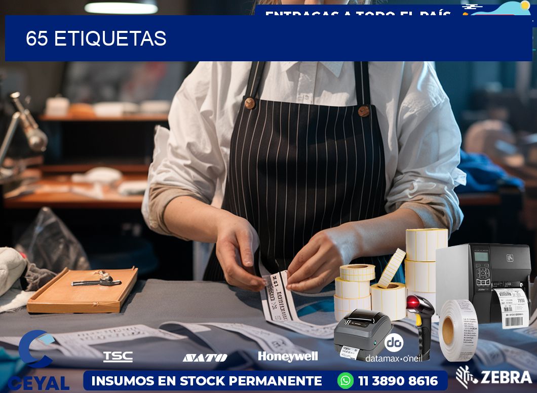 65 ETIQUETAS