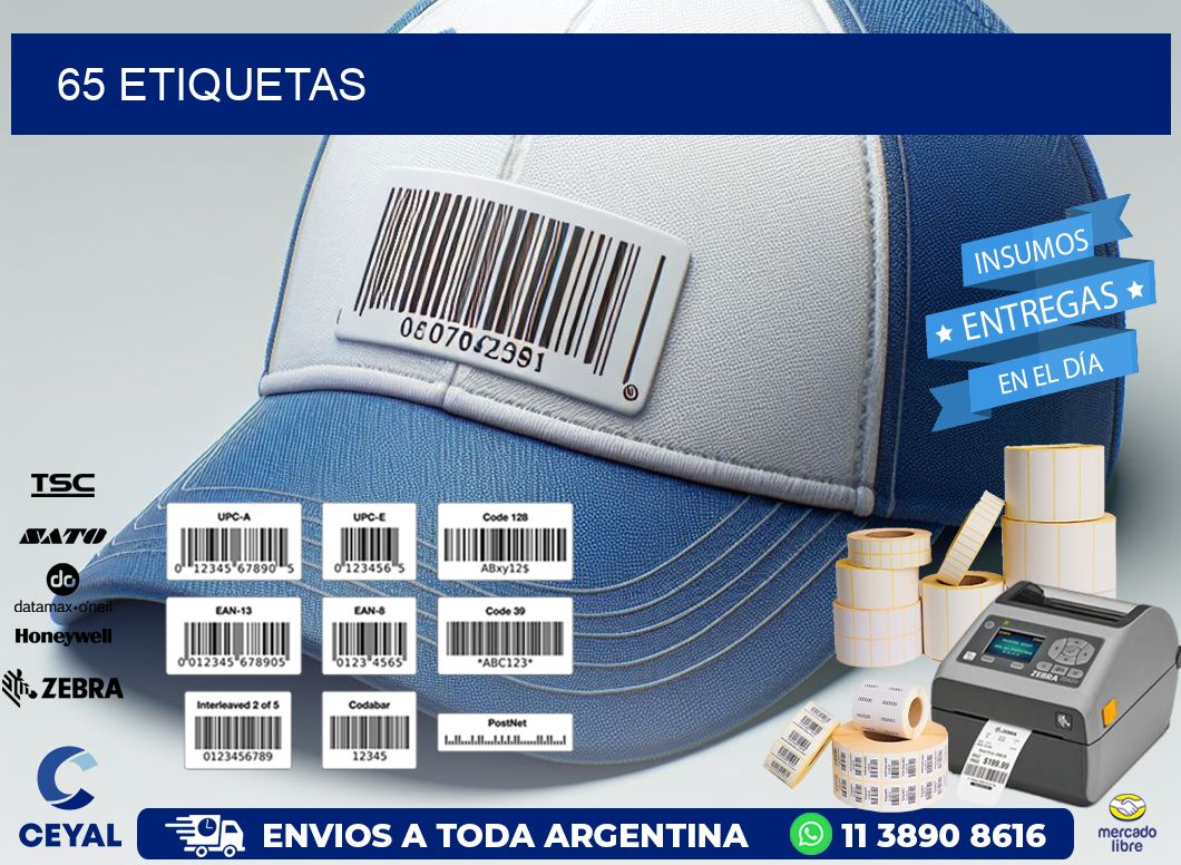 65 ETIQUETAS