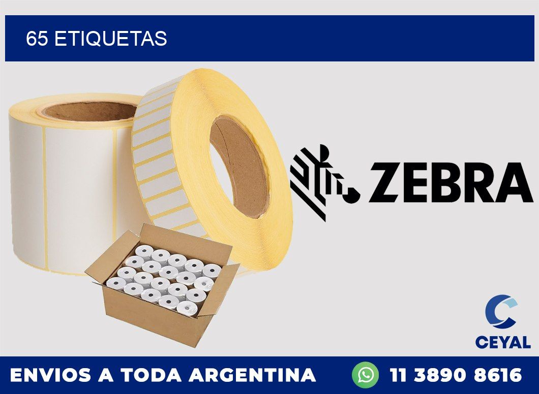 65 ETIQUETAS