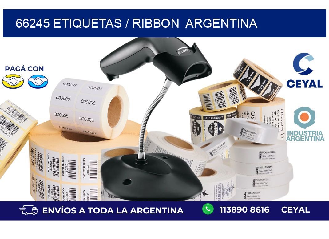 66245 ETIQUETAS / RIBBON  ARGENTINA